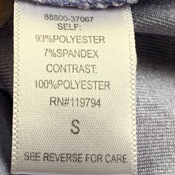 One World BOHO Velvet & Chiffon Kimono Sleeve Tunic Blouse Sz S #303i - Picture 6 of 7